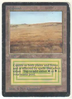 Savannah - Beta Edition Ungraded Moderately Played (Actual Scans) - Image 1