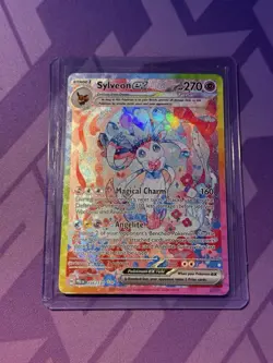 Pokemon Prismatic Evolutions Sylveon EX 156/131 SIR (SEE PHOTOS) - Image 1