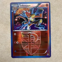 Pokemon TCG Infernape Team Plasma Reverse Holo Rare Plasma Storm 17/135 NM 🔥 - Image 1