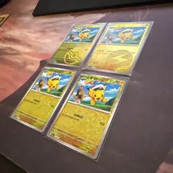 Captain Pikachu (CBB1C) NM 4pc Combo Set Pokemon Chinese Gem Pack 1 - Image 4