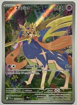Zacian 100/094 (NM) Illustration Rare Scarlet & Violet: Phantasmal Flames 2025 - Image 1