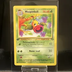 Pokemon TCG Weepinbell 48/64 1st Edition Uncommon Jungle - Image 1