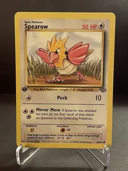 1st Edition Pokemon TCG Jungle Set Sparrow 62/64 Common NM - Image 1