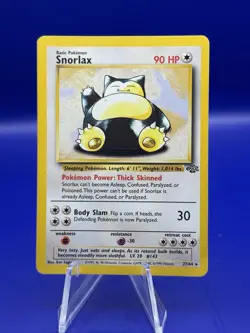 Snorlax Rare Vintage Pokemon Jungle 27/64 LP - Image 1