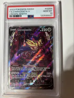 Pokemon TCG Zamazenta v Crown Zenith GG54/GG70 NM/M Condition - Image 1