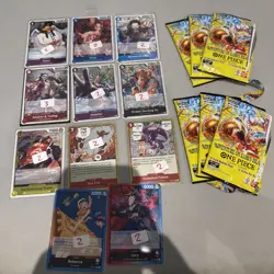 One Piece TCG OP15 Pre Release Card Lot bundle - Op15 rare cards only bundle - Image 1