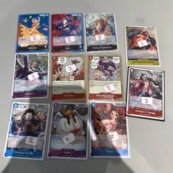 One Piece TCG OP15 Pre Release Card Lot bundle - Op15 rare cards only bundle - Image 4