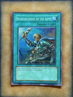 Yugioh Reinforcement Of The Army LOD-028 Super Rare LP - Image 1