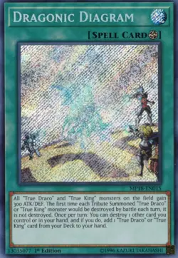 Yu-Gi-Oh! Dragonic Diagram 1st Ed. MP18-EN015 Secret Rare NM/LP x1 - Image 1