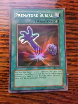 Yugioh TCG Premature Burial PSV-037 Pharaoh's Servant Ultra Rare Unlimited LP - Image 1