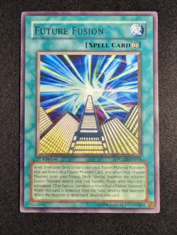 Yugioh - Future Fusion POTD-EN044 1st Edition Rare NM - Image 1
