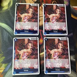 X4! One Piece TCG Viola OP15-040 Adventure on Kami's Island Foil - Image 1