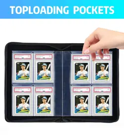 ANIXITECH Graded Card Binder, 40 Pocket Slab Binder, Holds 40 PSA Cards, Dura... - Image 4