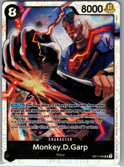 Monkey.D.Garp OP11-095 SR English A Fist of Divine Speed - One Piece Card - NM - Image 1