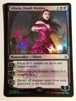 Liliana, Death Wielder Foil: Mtg Card NM - Image 1