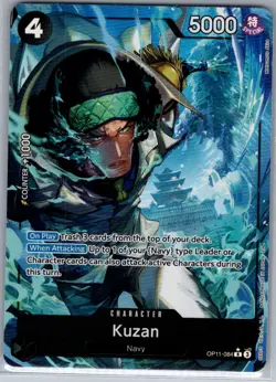 Kuzan (Alt Art) OP11-084 English A Fist of Divine Speed - One Piece Card - NM - Image 1