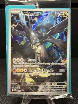 Pokemon Card TCG - N's Zekrom MEP 031 Promo Mega Evolution Promos SEALED - Image 1