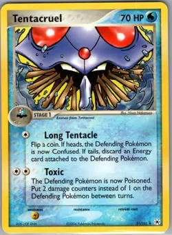 Tentacruel 51/101 Non Holo Hidden Legends - Pokemon Card - NM - Image 1