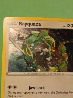 Pokemon Sword & Shield Rayquaza SWSH 029 Promo Black Star Holo Playset (4) Cards - Image 5