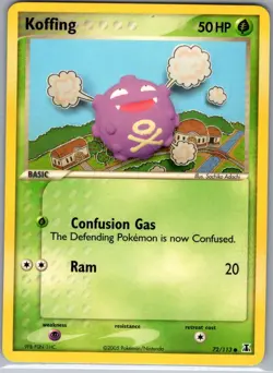 Koffing 72/113 Non Holo Delta Species - Pokemon Card - NM - Image 1
