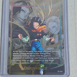Bandai Android 17 & 18 Energy Marker E01-09 Holo Dragon Ball Super Card Game - Image 1