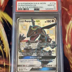 Pokemon TCG Rayquaza GX Celestial Storm Holo Card 177a/168 Promo PSA 10 - Image 2