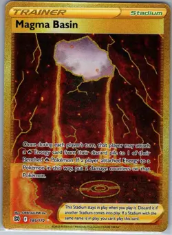 Magma Basin (Secret) 185/172 SWSH09: Brilliant Stars - Pokemon Card - NM - Image 1