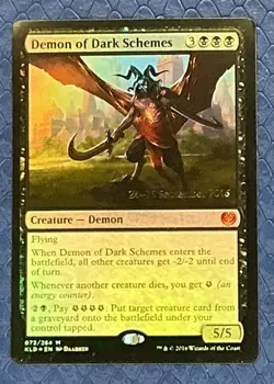 Demon of Dark Schemes Prerelease Cards Foil - Image 1