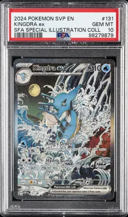 2024 POKEMON SVP EN-SV BLACK STAR PROMO #131 KINGDRA EX PSA 10 - Image 1
