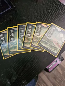 Plains (293) - JP Full Art Kamigawa: Neon Dynasty Foil Set of 6 matching art - Image 1