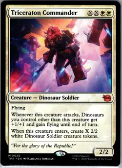 MTG Teenage Mutant Ninja Turtles Triceraton Commander 0025 NM Mythic NON FOIL - Image 1