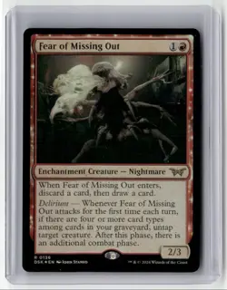 2024 MTG - Duskmourn: House of Horror - Fear of Missing Out Rare Foil - Image 1