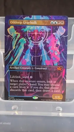 Magic: The Gathering Oildeep Gearhulk Mythic Artifact Blue/Black DFT Foil 0351 - Image 1