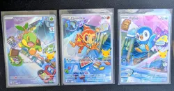 Pokemon First Partner Illustration Collection Tirtwig Piplup Chimchar Sinnoh - Image 1