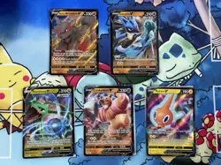 Pokemon TCG Arcanine V, Lucario V, Rayquaza V, Conkeldurr V, etc. - Lot Of 5 - Image 1