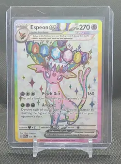 2025 Pokemon Prismatic Evolutions Espeon EX Promo 175 - Image 1
