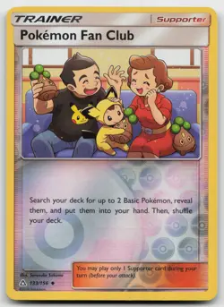 Pokemon Fan Club Reverse Holo Uncommon SM - Ultra Prism 133/156 NM - Image 1