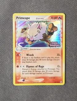 Primeape (Delta Species) Reverse Holo Stamped (2006) EX Holon Phantoms Pokemon - Image 1