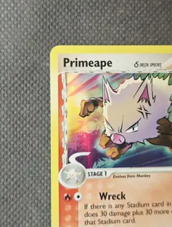 Primeape (Delta Species) Reverse Holo Stamped (2006) EX Holon Phantoms Pokemon - Image 3