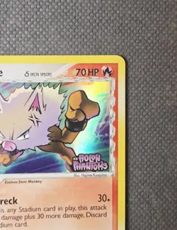 Primeape (Delta Species) Reverse Holo Stamped (2006) EX Holon Phantoms Pokemon - Image 4