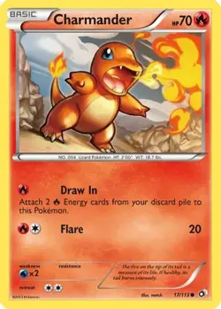 Charmander 17/113 C Legendary Treasures Pokemon NM/M - Image 1