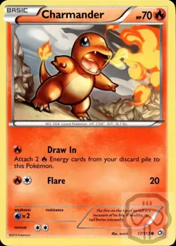 Charmander 17/113 C Legendary Treasures Pokemon NM/M - Image 3