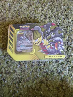 Power Partnerships Garchomp & Giratina GX Tag Team Tin Sealed Pokemon 2019 - Image 1
