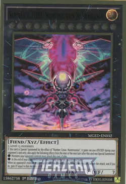 Yugioh Number iC1000: Numerounius Numerounia MGED-EN032 Premium Gold Rare 1st Ed - Image 1