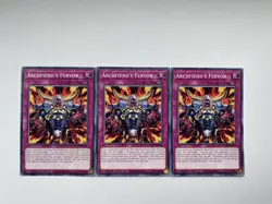 Yugioh! 3x Archfiend's Fervor BPRO-EN074 Common 1st Ed NM - Image 1