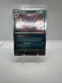 Pokemon Gengar GameStop Exclusive Stamped Promo Sealed Very Centered With Swirl - Image 1