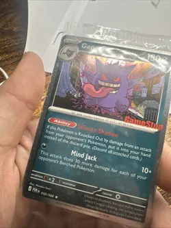 Pokemon Gengar GameStop Exclusive Stamped Promo Sealed Very Centered With Swirl - Image 3