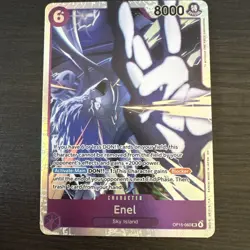 One Piece TCG Enel OP15-060 SR Near Mint In Hand - Image 1