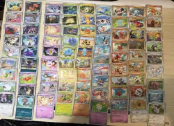 82 Cute Basic Pokemon TCG Card Lot Helioptile, Nickit, Klefki, Poochyena & More - Image 1