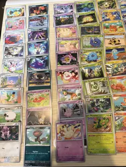 82 Cute Basic Pokemon TCG Card Lot Helioptile, Nickit, Klefki, Poochyena & More - Image 2